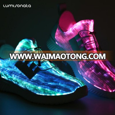 Led Light up Running Shoes Men USB Charging Flashing Sneakers