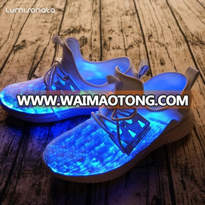 Luminous Fiber Optic Dance Shoes LED Light up Adult Shoes Sneaker